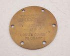 837916 8318 Volvo Penta Brass Drain Cover Loosen To Sign