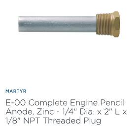 Cme00 Martyr #cme2 5/8 Inch X 2 Pencil Zinc Pack Of 10