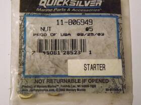 11-806949 Mercruiser Quicksilver Starter Nut Pack Of 5 Each