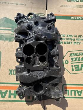 14098244 Mercruiser Mercruiser/omc Cobra/volvo Penta Four Barrel 12 Bolt V8 Intake Used Oem
