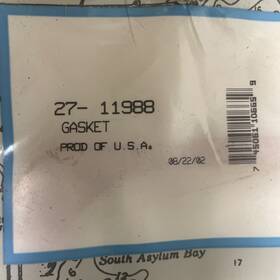 27-11988 Mercruiser Valve Cover Gasket 4.3l V6 1 Lot Of 2 R2319 P17