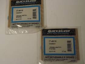 27-49110 Mercruiser Quicksilver Circulating Pump Gasket Oem Pack Of 2 Each