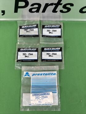 392-2944 Mercruiser Lot Of 5 New Mercury Quicksilver Commutator End Plate Ball 3e