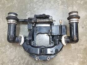 62952 Mercruiser Inner Transom Plate With Exhaust And Power Steering Actuator