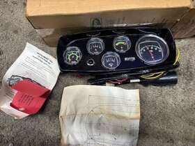 63178a2 Mercruiser Mercury Vintage Nos Instrument Cluster Dash Gauges Tach Temp Very Cool