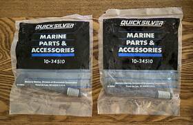 10-34510 Mercury Bolt Quicksilver Mercruiser Qty 2 10-34510 Mercury Bolt Quicksilver Mercruiser Qty 2