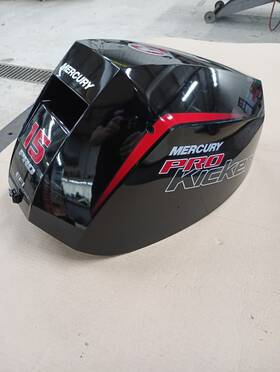 100-8m0134515 Mercury Marine 9.9 10 15 20 4-stroke Pro Kicker Black Top Cowl -