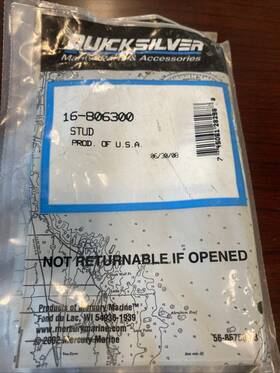 16-806300 Mercury Marine Mercruiser Stud 806300