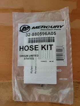32-880596a05 Mercury New Mercruiser Hose Kit #32-880596a05