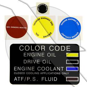 37-805364a1 Mercury 805364a1 Mercruiser Color Code Decal Set 889335a1