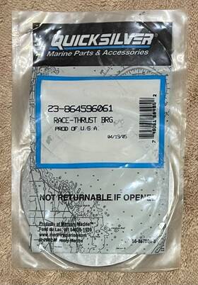 23-864596061 Mercury 864596061 Genuine Quicksilver Mercruiser Thrust Bearing Race Shim