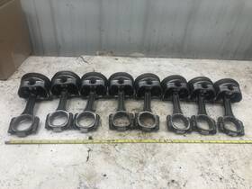 H423ncp Mercury Mercruiser 5.7 L 350 Mag Marine Engine Rods Silvolite Hypereutectic Pistons .030