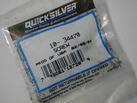 10-34470 Mercury Marine Mercruiser Quicksilver Screw With Sealing Washer Oem