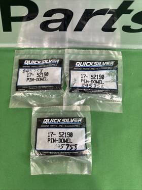 17-52190 Mercury Marine Lot Of 3 New Oem Quicksilver Mercruiser Dowel Pin 3a