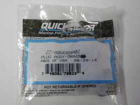 22-806608a02 Mercury Marine Quicksilver Mercruiser Drain Plug Oem Pack Of 4 Each