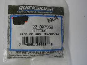 22-807958 Mercury Marine Quicksilver Mercruiser Fitting Oem 1/4 - 18 Sterndrive