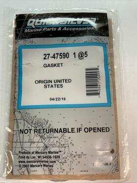 27-475901 Mercury Marine 27-47590 Quicksilver Mercruiser Gasket Thermostat Oem Lot Of 5