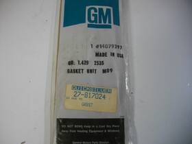 27-817024 Mercury Marine Quicksilver Mercruiser Oil Pan Gasket Set Oem
