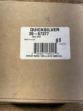 39-67377 Mercury Marine Quicksilver Seal Ring Qty-8 Nos
