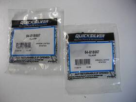 54-818557 Mercury Marine Quicksilver Mercruiser 54-81855 Clamp Oem Alpha Bravo Pk Of 2 Ea