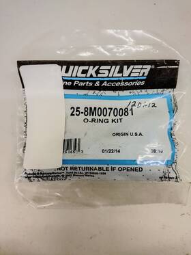 8m0070081 Mercury Marine O-ring Kit Oem