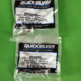 82744-4 Mercury Quicksilver 803299 Lot Of 2 Volvo Penta Shut-off Block Drain Tap 1r