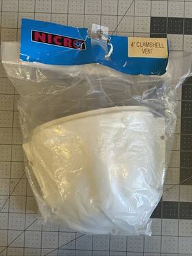 N10874 Nicro Clam Shell Vent Cover Ventilation Flex Pvc Brand New Fast Shipping