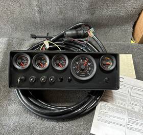 175509 Omc Nos Cobra Volvo Instrument Dash Gauge Ignition Panel With Harnesss