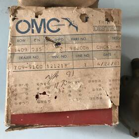 0980006 Omc 980006 Nos Nla Oem Johnson Evinrude Choke Housing Assembly