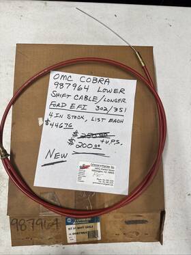 987964 Omc Cobra Shift Cable Longer