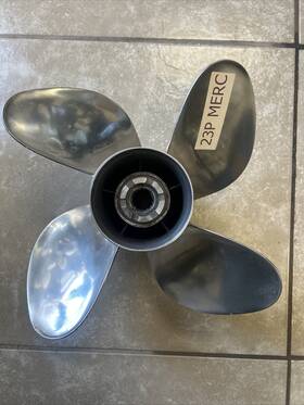 Clu150tro4r23p Powertech Powertech/mercury 13.75x23p Stainless Steel 4 Blade Propeller