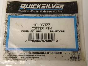 18-36377 Quicksilver Mercury Mercruiser Stainless Retaining Pin Cotter