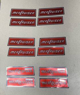 37-56480a1 Quicksilver Vintage Mercruiser 120/140 165 Hp Decals Nos