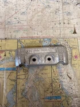 97-880653 Quicksilver #97-880653 Aluminum Power Trim Anode Verado L6