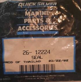 26-12224 Quicksilver Mercury One New Oem Mercruiser Seal