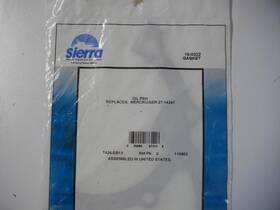 27-14247 Sierra 18-0322 Marine Oil Pan Gasket Mercury Mercruiser Pack Of 2 Each