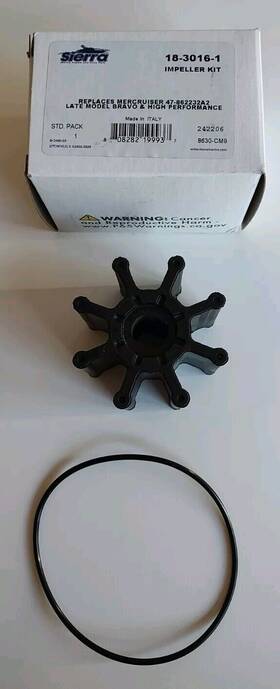 47-862232a2 Sierra 18-3016-1 Impeller Kit Mercruiser Late Model Bravo Sub For