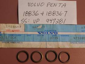 Volvo Penta 18836 18836-7 947281 O-rings / Gaskets Lot Of 4 Brand New Oem Fast