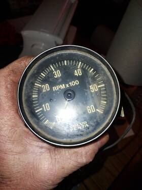 481cpc12 Volvo Penta 6000rpm Tachometer 481cp 12 Boat Marine Used