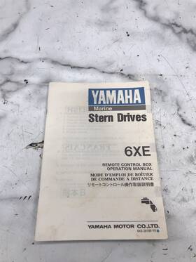 6xe-28199-y0 Yamaha 92 Stern Drive Out Outdrive 6xe Remote Control Box Operation Manual