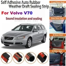 Door Rubber Seal Strips Weather Draft Noise Reduction Kit Trim For Volvo V70. Fixed Price $63.14.