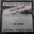 New Quicksilver 27-39914 Thermostat Container Gasket Mercury-mercruiser. Fixed Price $8.95.