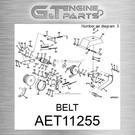 AET11255 Belt Fits John Deere (surplus Open Box). Fixed Price $44.05.