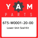 6T5-W0001-20-00 Yamaha Lower Unit Seal Kit 6T5W00012000, New Genuine Oem Part. Fixed Price $78.41.