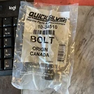 New Mercury Mercruiser Quicksilver Oem Part # 10-34510 Bolt For 2X. Fixed Price $26.09.