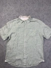 Tommy Bahama Shirt Mens Green Solid Short Sleeve Linen Button Up Casual Top. Fixed Price $44.99.