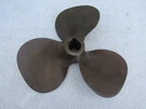 Columbian Hydrosonic 3 Blade Bronze Power Propeller Inboard Boat 8" X 7" 1940S. Fixed Price $39.95.