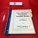 Vintage Gale Master Illustrated Parts Catalog For All 1959 Outboard Motors. Fixed Price $34.99.