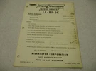 90-37300 1965 Mercury Mercruiser 1A 1B 1C Stern Drive Parts List Manual. Fixed Price $14.95.