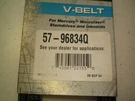 Quicksilver Mercury #57-96834Q V-belt, Free Freight. Fixed Price $18.95.